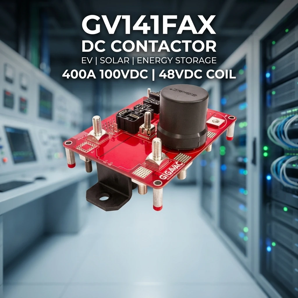 สินค้าขายดี รีเลย์จ่ายไฟกระแสตรงความแม่นยำสูง รุ่น GV141FAX สำหรับ Sensata-Gigavac กระแสไฟฟ้า 400A แรงดันไฟฟ้า 48VDC และ 100VDC แบบขนาดกะทัดรัด กำลังไฟฟ้าสูง ใช้กับสถานีชาร์จไฟฟ้า