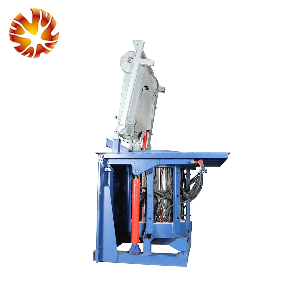 SCR Medium Frequency Power Melting Steel Scrap 15 Ton Induction Furnace