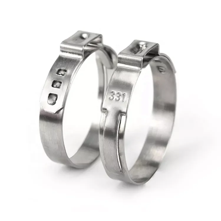 Goobetter 304 Stainless Steel Single Ear O Clips – Stepless Hose Clamps For Air/Water Lines