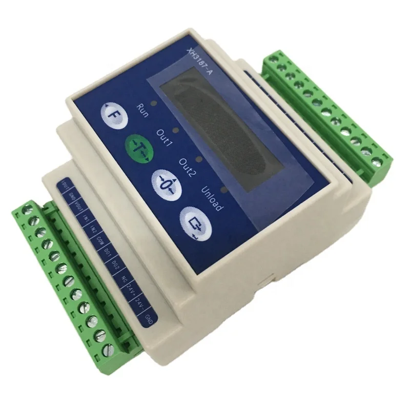 RS232 RS485 Load Cell Amplifier Digital Weight Transmitter Panel Mounting on DIN Rails Analog Output Converter