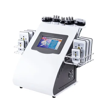 6 In 1 40k Vacuum Lipo Ultrasonic Cavitation Radio Frequency Skin Lifting Tighten Multipolar Rf Body Slimming Machine