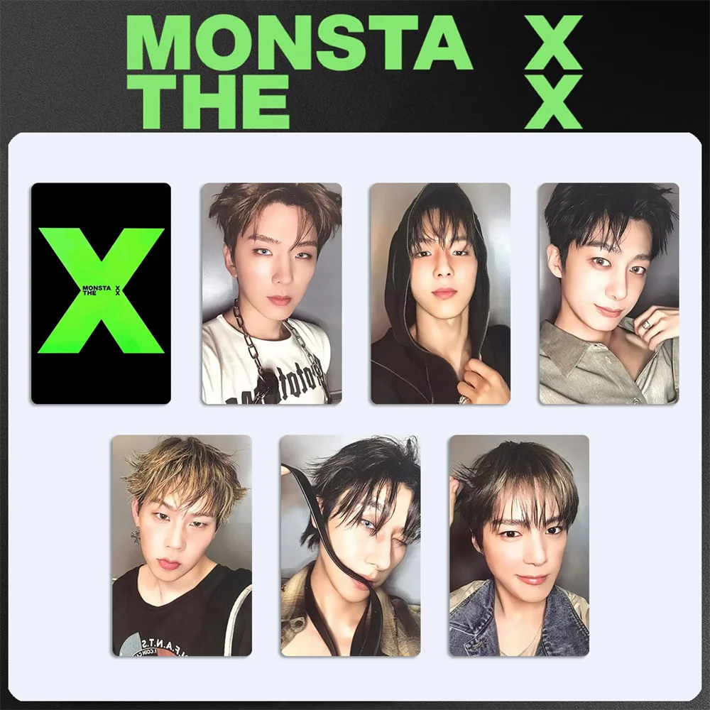 6Pcs/Set Kpop MONSTA X the X New Album Selfie LOMO Card Shownu