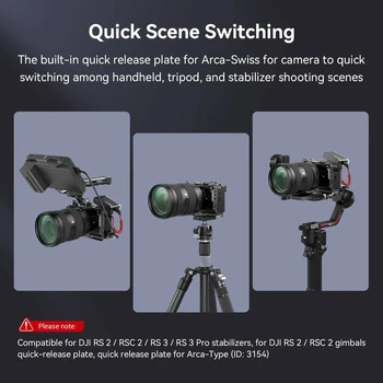 SmallRig A7C II Cage Kit for Sony Alpha 7C II / Alpha 7CR Built-in Quick Release Plate With Cable Clamp w Shoe Mount -4422 product image