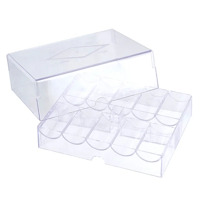 YH 45 мм 200 шт. оптовая продажа аксессуары для азартных столов держатель чипов прозрачный акриловый чехол покера