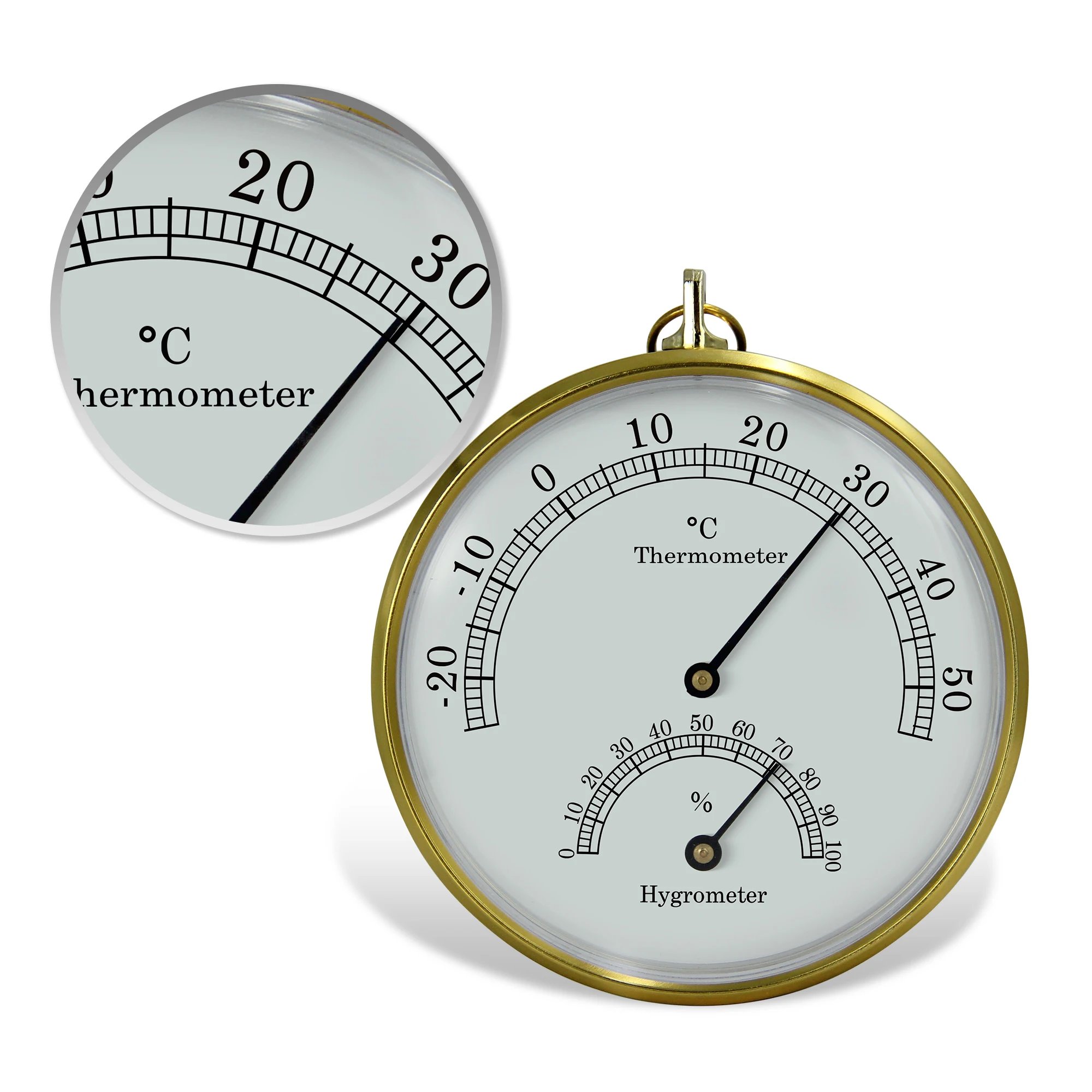 Instant Read Bimetal Theory Wall Mount Indoor Outdoor Thermometer