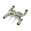 stainless steel Double X-Pipe