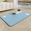 No-wash pet placemat-big dog puppy blue