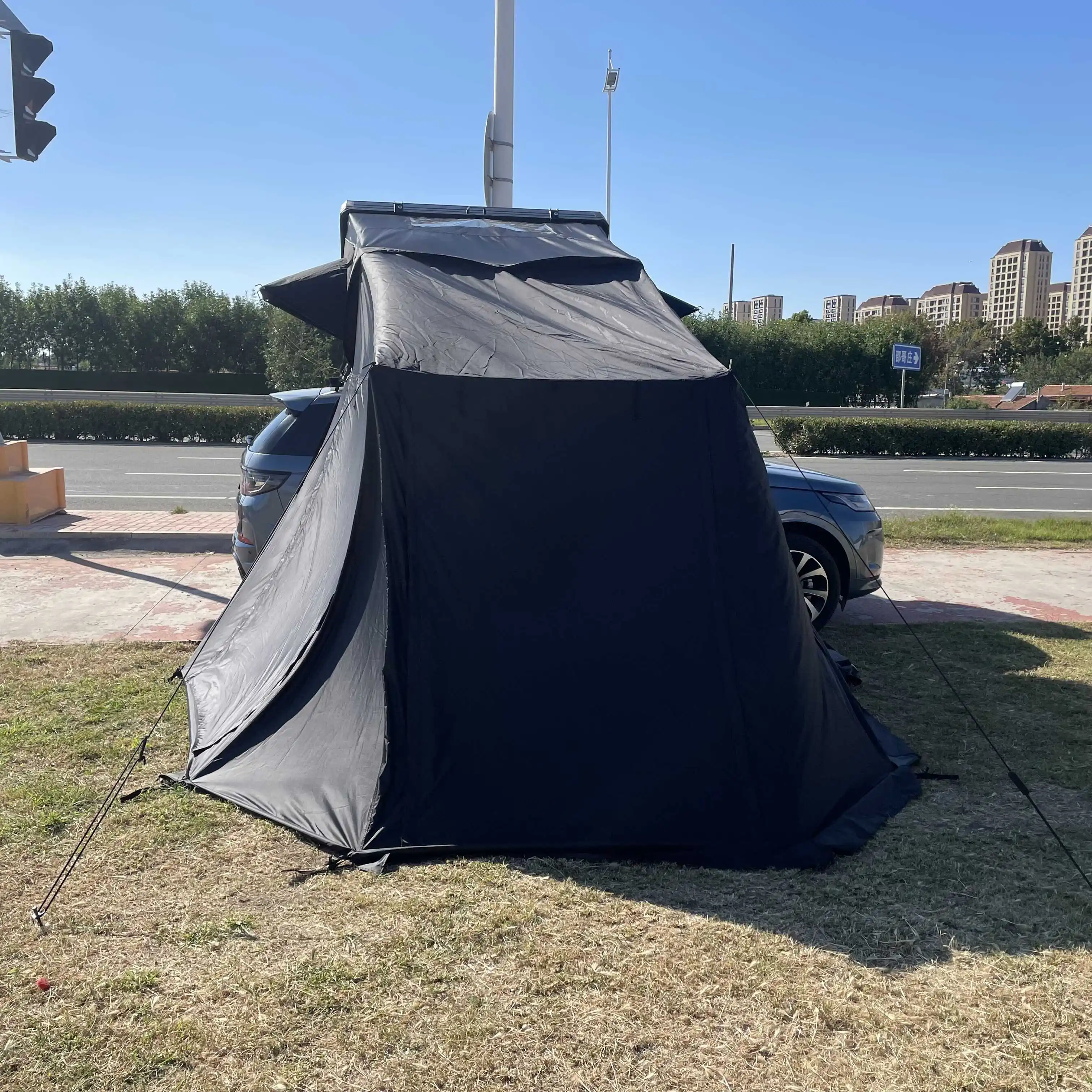 Remaco Camping Aluminum 4 Person Top Roof Tent Triangle Car Rooftop ...