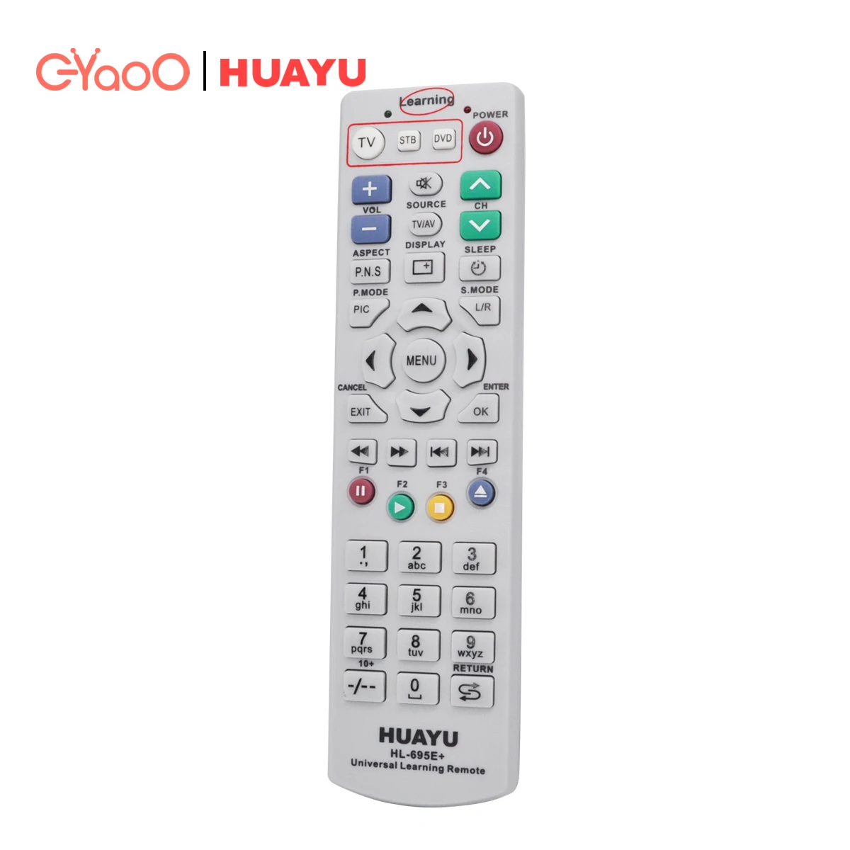 HUAYU HL-695E+ Smart Learning Remote for Samsung, Sony, LG