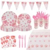 Powder footprints nine-piece set