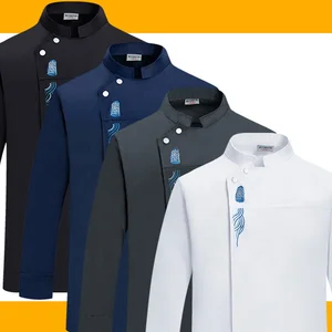 Wholesale New Chef Workwear Long Sleeve Autumn Kitchen Clothes for Men for Hotel Baking Chinese Western Cuisine for Cooking