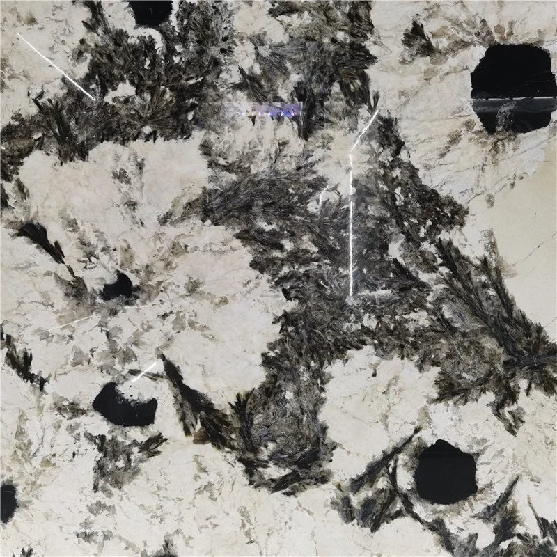 product alpinus black crystal quartzite slab for indoor wall floor countertop table top decoration-2