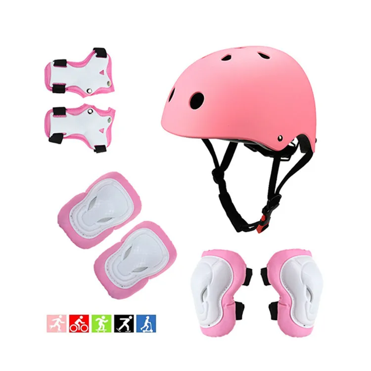Equipo de protección para patines de niños, casco de protección para  rodillas, coderas, muñequeras, juego de protección para patinar