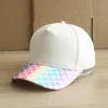 #07 Colorful glitter brim