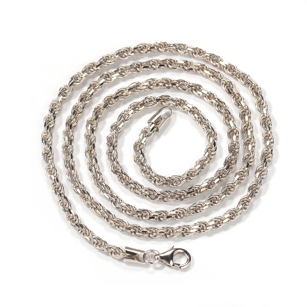 3mm 925 Sterling Silver Rope Chain 