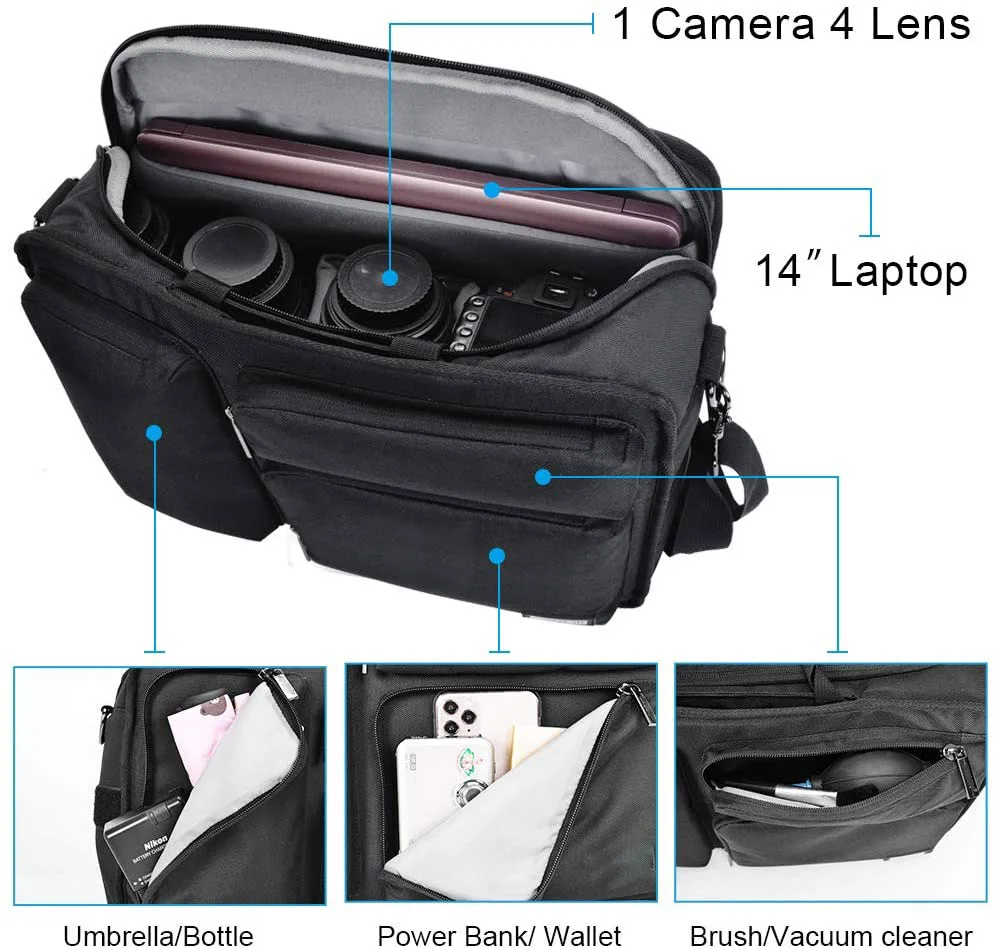 Iso Custom Travel Large Capacity Camera Rolling Bag Suitcase Trolley ...