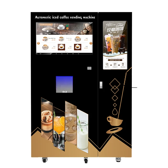 Ice Vending Machine Commercial Ice Cube Coffee Machine Coffee Liquid Dispenser Vending Machine China Factory