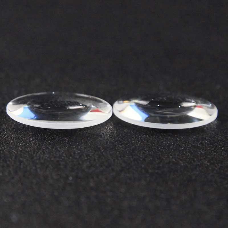 Custom diameter 8mm 9mm 10mm UV fused silica glass plano convex biconvex lens