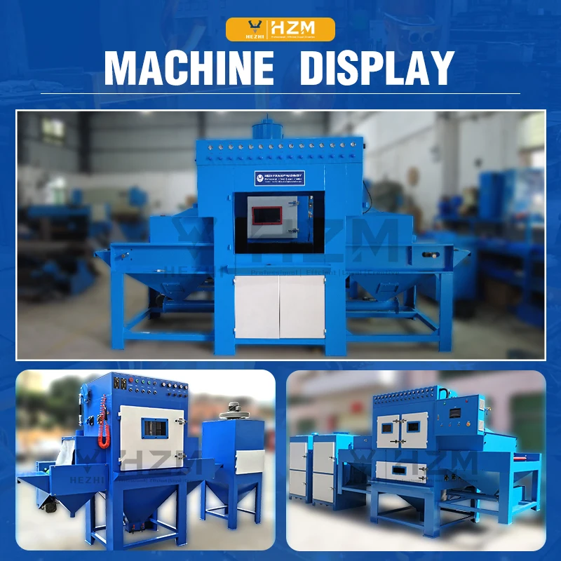 Automatic Conveyor Through Type Sandblaster Industrial Sand Blasting Machine for Sale
