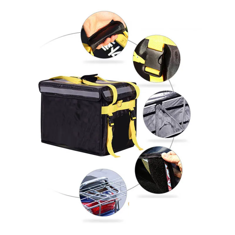 product takeaway durable tarpaulin extra large thermal scooter delivery ice cooler bag for food on bike backpack-4