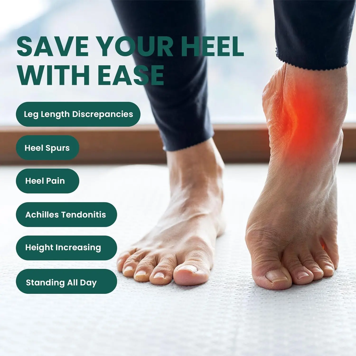 Adjustable Heel Lift Inserts for Shoes Layers Orthopedic Shoe