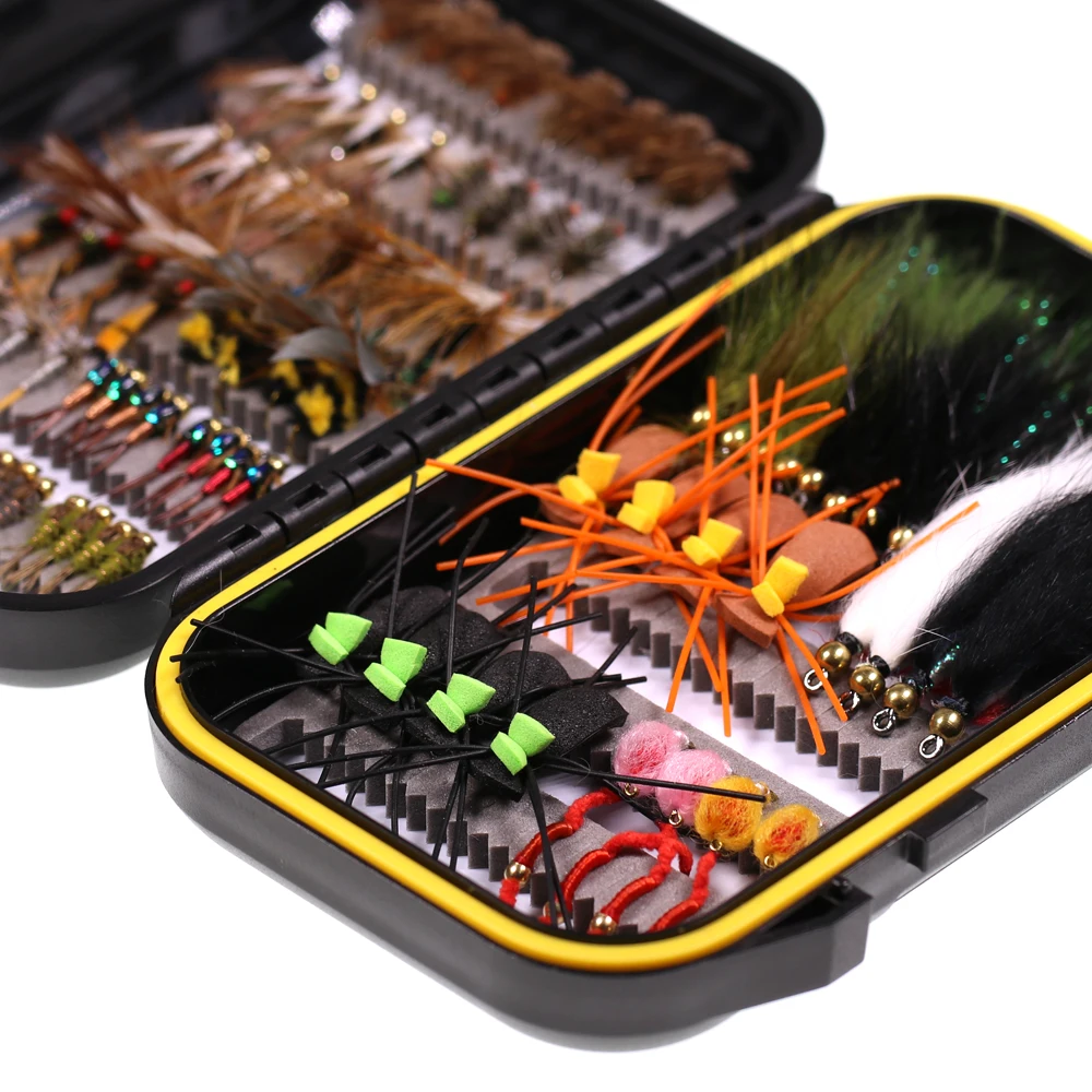 Wholesale 28/64/92/120 Pcs/box Fishing Flies Artificial Bait For Fly