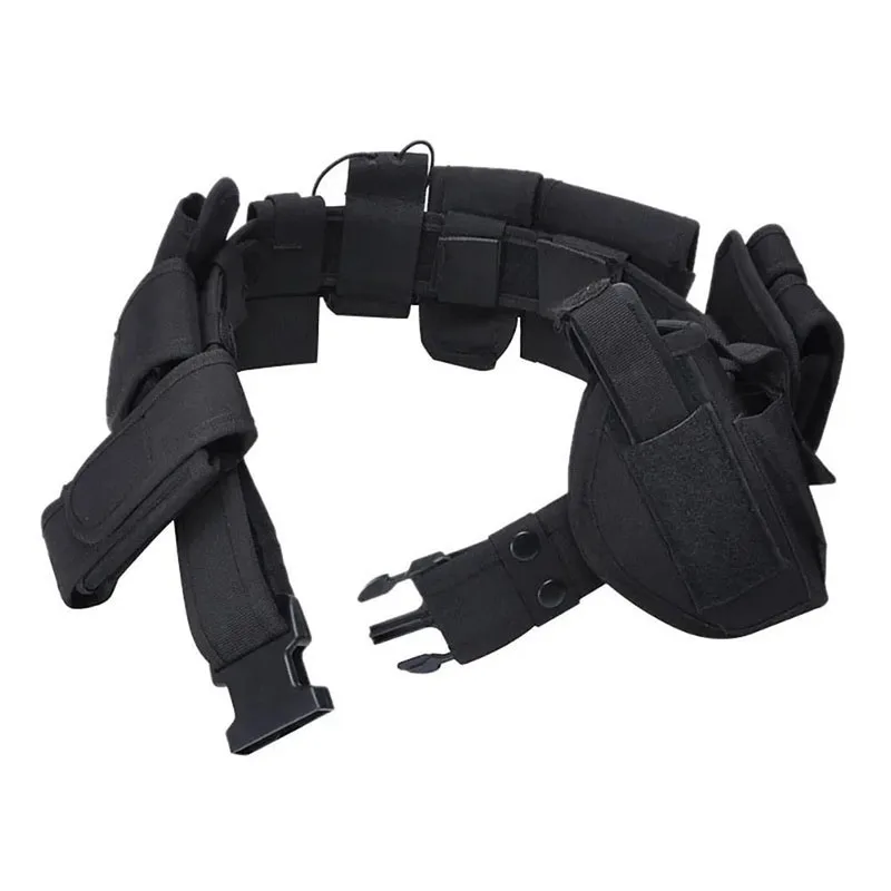 Men's Practical Detachable Belt Set Tactical Adjustable Strap Belt Inner Belt with Cell Phone Tool Bag Waist Holster Set