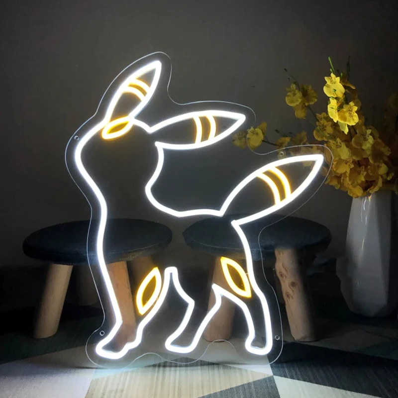 Eevee Pokemon Neon Sign, LED Light, Anime