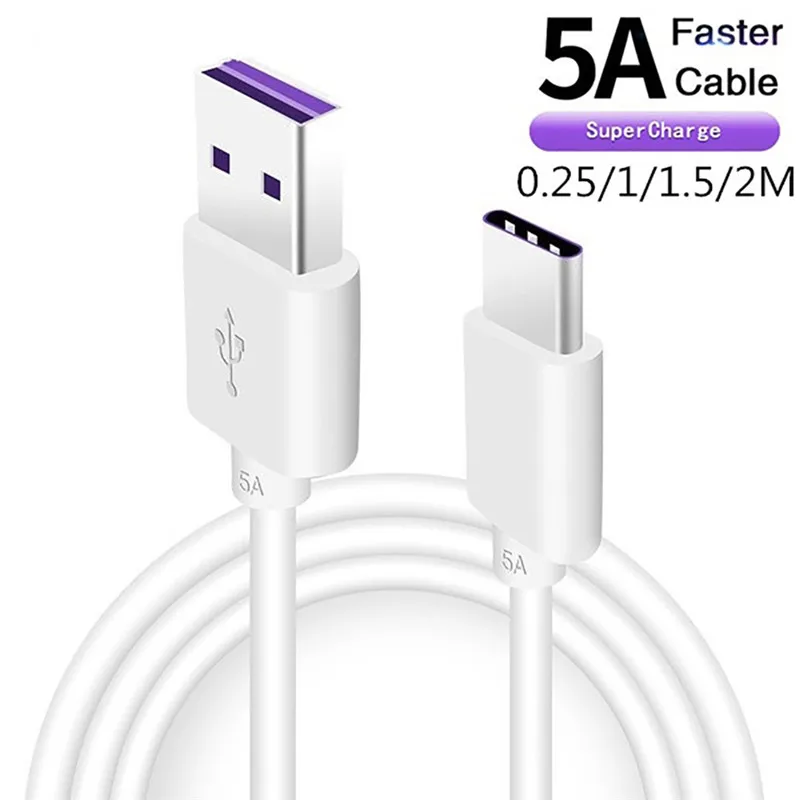 5A Quick Charger Efficient Type-C USB Cable for MOTO LG OPPO