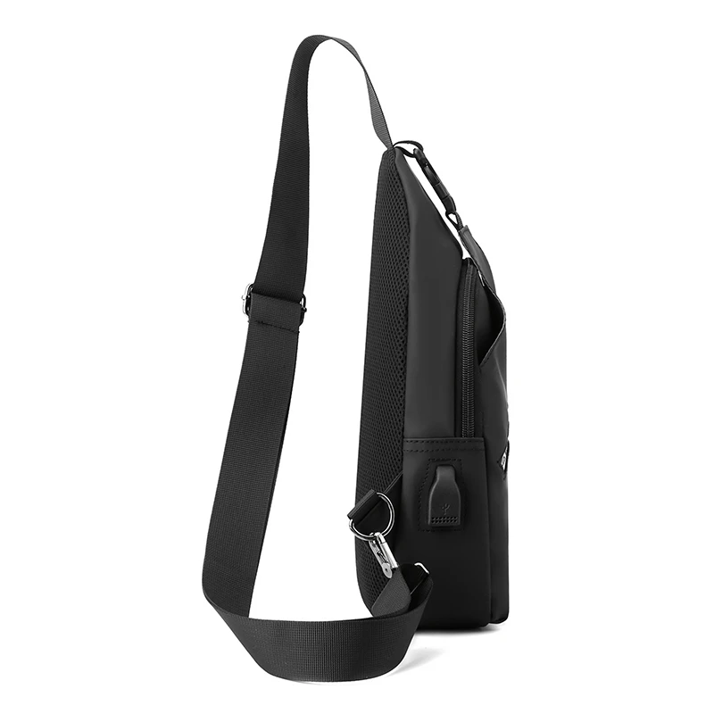 CALPHAREVEL Women's Crossbody Sling Backpack - Lightweight PU Chest Bag For Travel & Hiking, Black