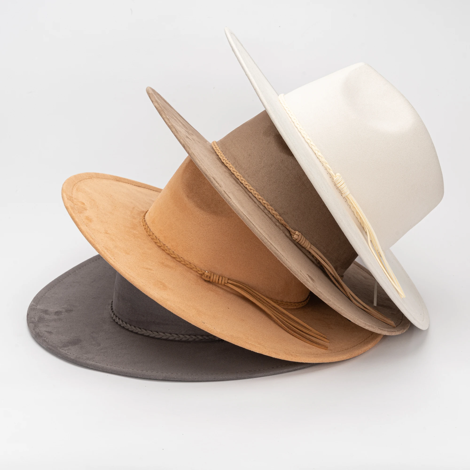 Wholesale Fashion Wide Brim Cowboy Bucket Style Wide Flat 