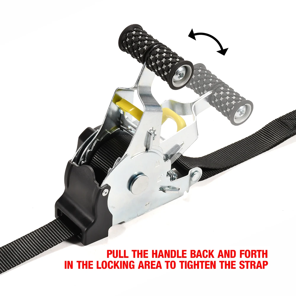 Automatic Straps Boat Motorcycle 1inch 550kgs Auto Bolton Retractable Ratchet Tie Down Straps