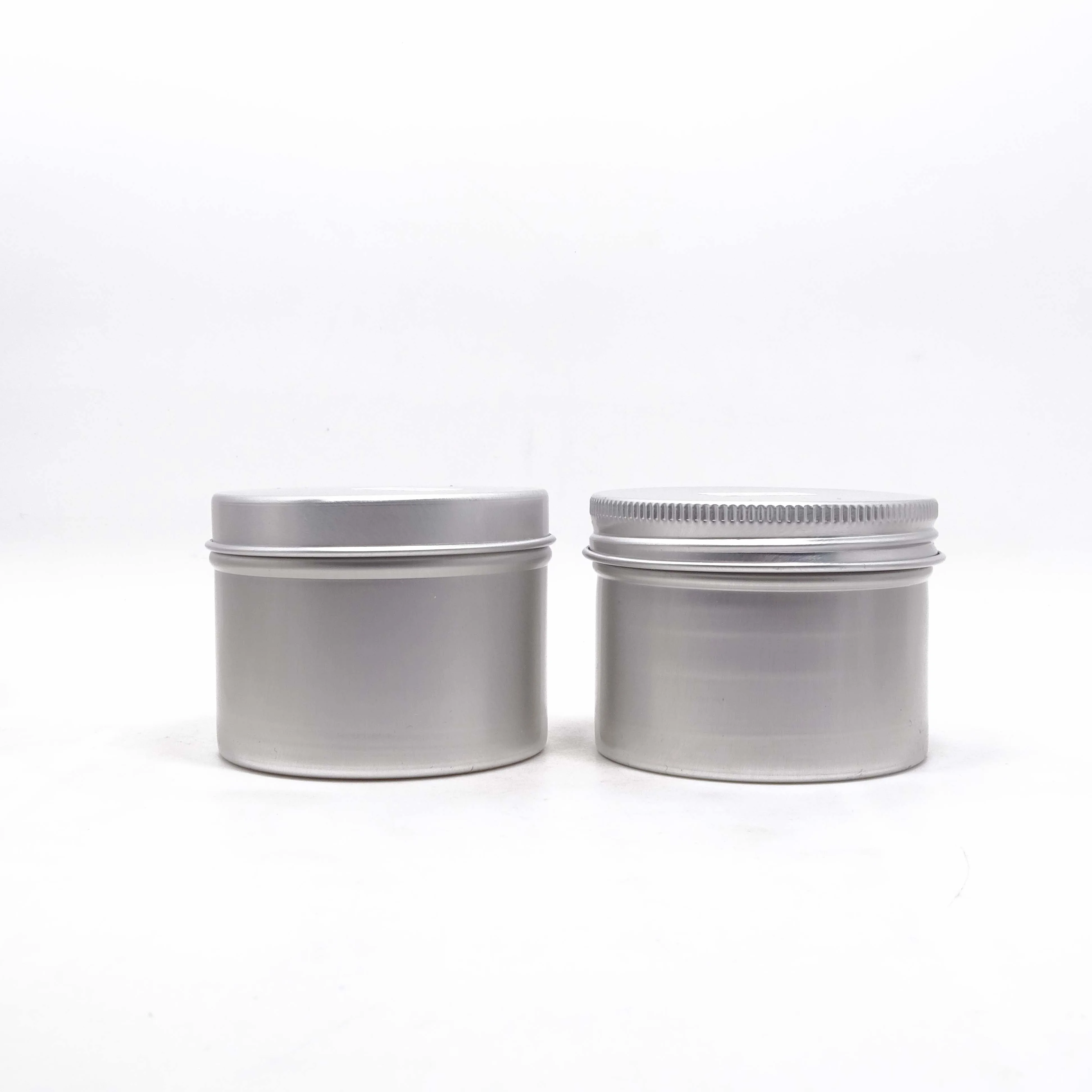 100ml 200 ml 300ml 400ml 500ml tin aluminum jar gold with screw lid