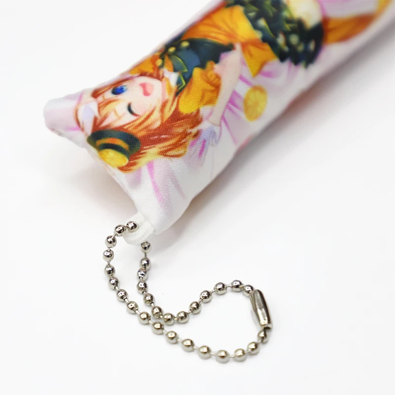 Factory Cheap Price Custom Printed Mini Cute Dakimakura Anime Keychain