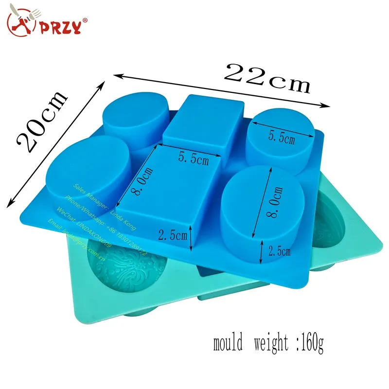 Rectangular Soap Mold square Silicone Cake Molds Round Chocolate Block Mould