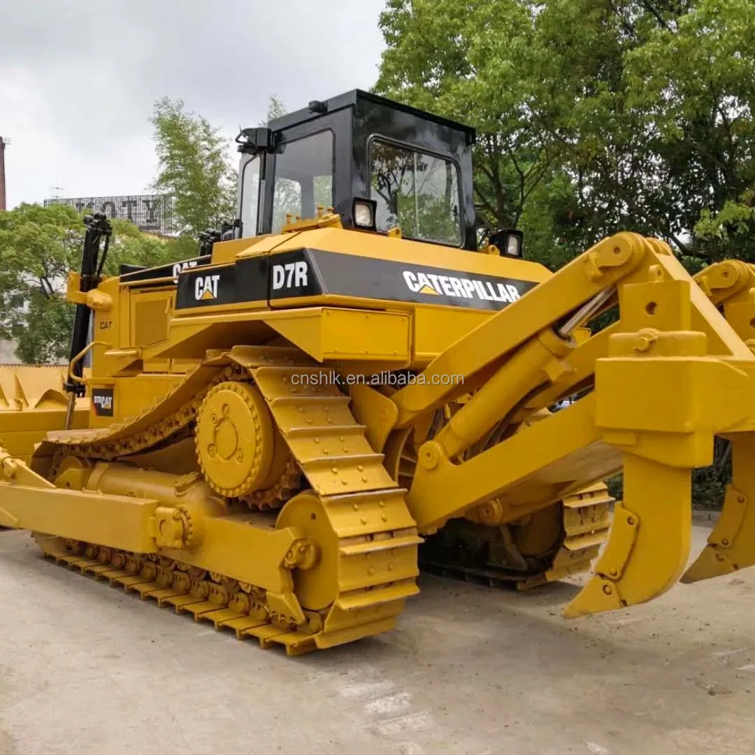 Бульдозеры caterpillar Cat dozer D7R для продажи сделано в Японии с рыхлителем