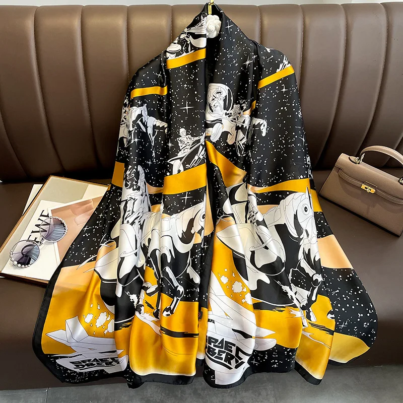 Womens Silk Scarves | Italian Design Print Ladies Silk Scarf 