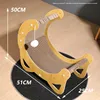 Brown Moon-shaped claw-shaped groove