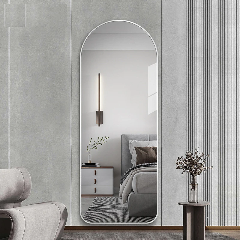 product berserk arch floor home decor arched mirrors full length aluminum arch framed wall full length mirror-3