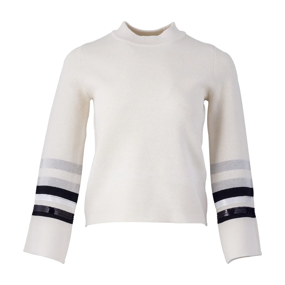 ladies white cotton sweaters