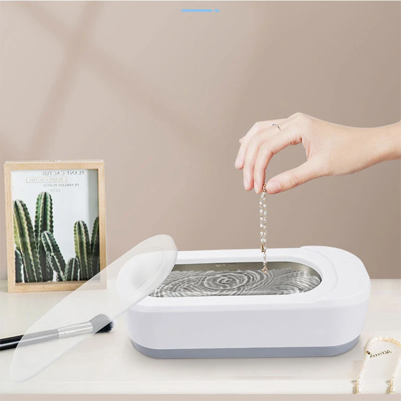 Smart Multifunctional Ultrasonic Contact Lens Cleaner Portable Electric Power Source for Car Denture and Watch Cleaning