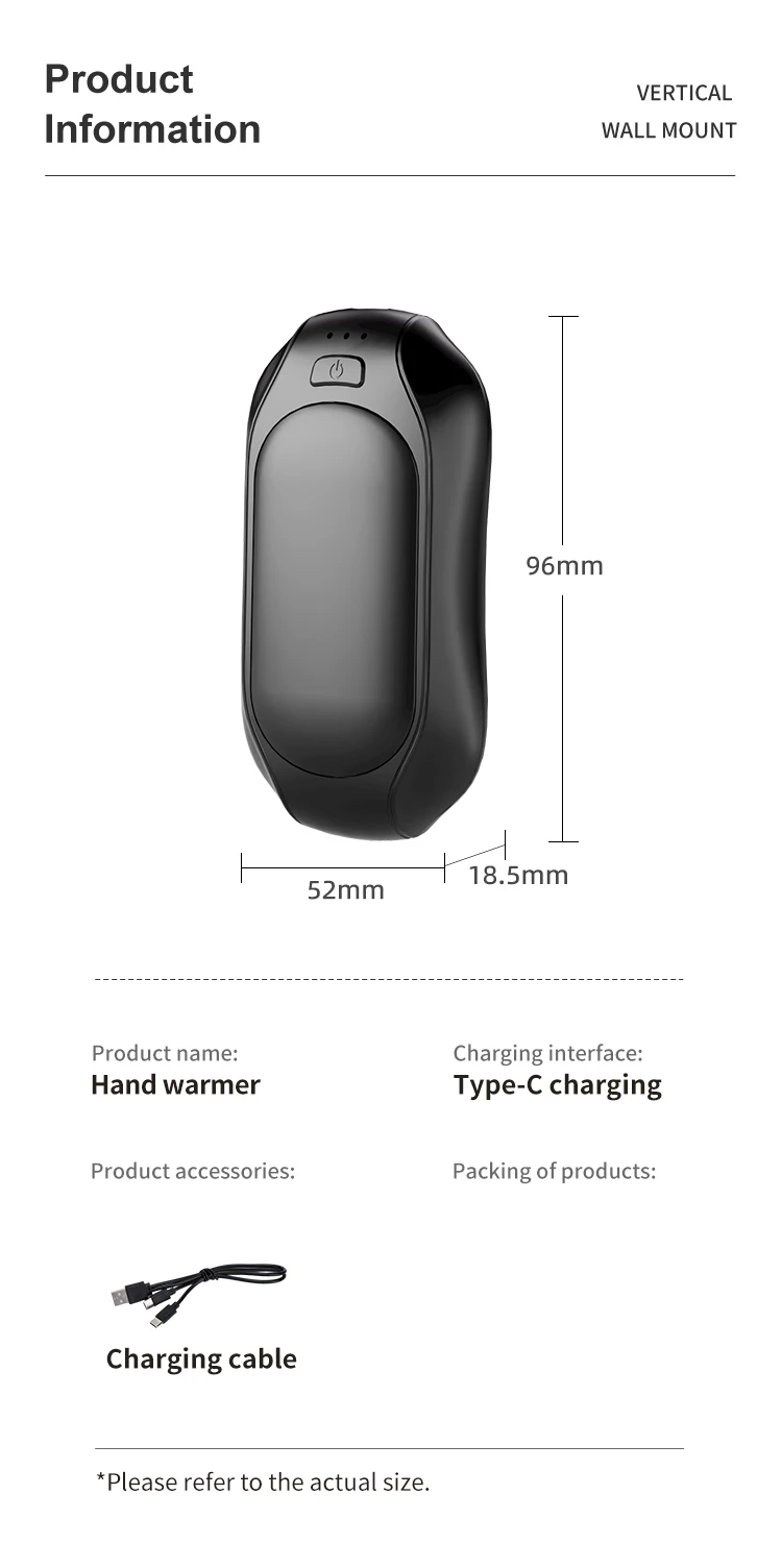 Hand Warmer, 3000mAh, Battery, abs - detail 18
