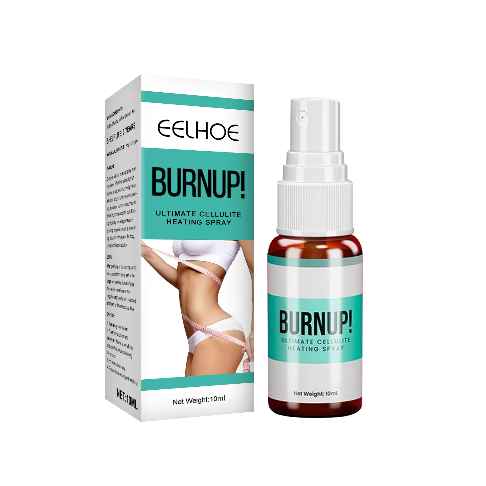 2022 EELHOE Body Slimming Fat Soluble Spray Burning Weight Loss Hip