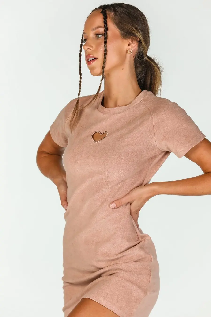 nude t shirt dress MIKUTA