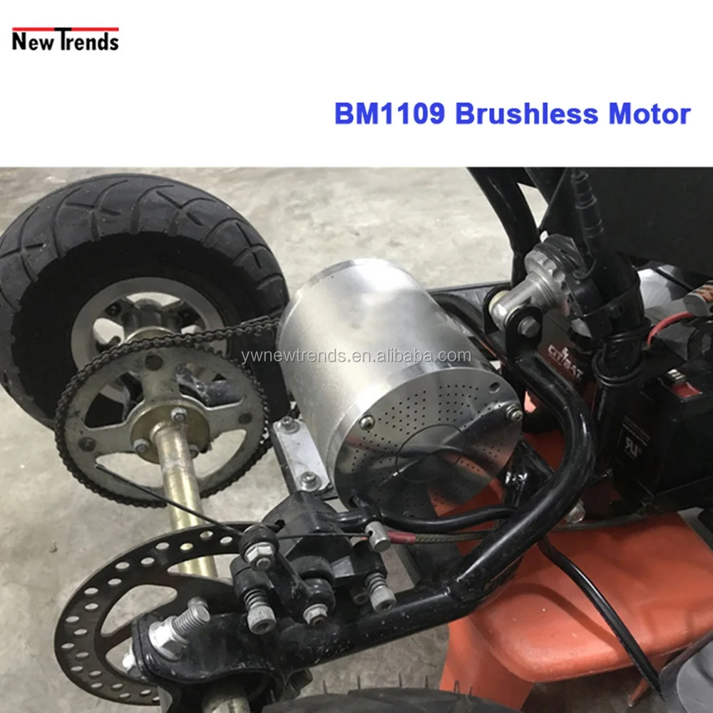 3000w 72v 60v 48v Bm1109 My1020 4900rpm Brushless Electric Motor Conversion Kit For Go Cart Golf