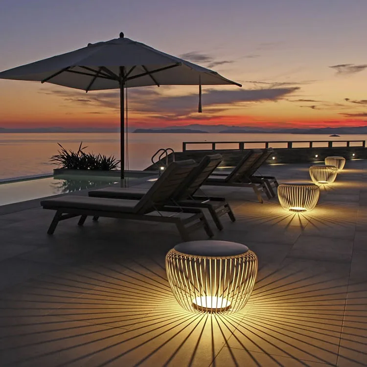 Waterproof Stainless Steel Light Up Outdoor Furniture Solar Garden