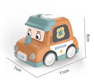 Plastic Mini Cartoon Bumper Car Promotional Friction Kids Pull Back Cars for Sale