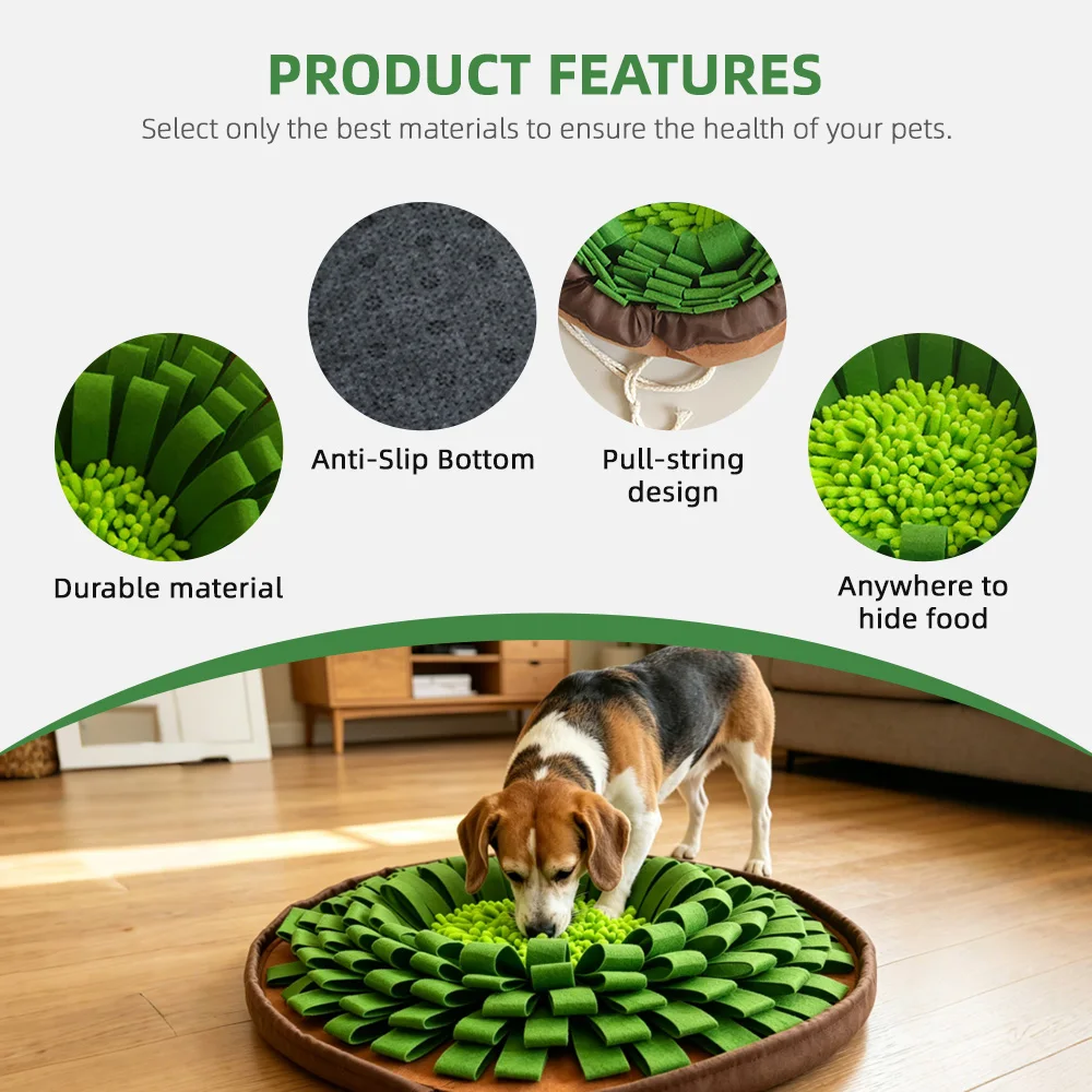 Wholesale Watermelon Portable Snuffle Mat Puppy Toys Puppy Foraging Bl - product detail 4