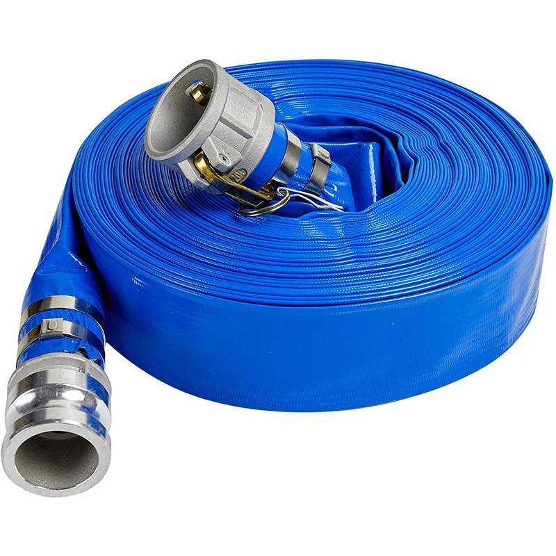 China PVC Water Hose Manufacture Lay Flat 2 Inch PVC Lay Flat Hose Water Pump Hose Farm Irrigation Flexible Pipe