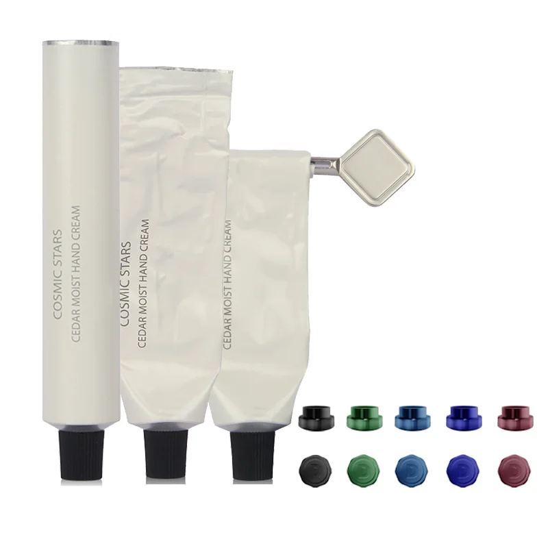 Custom Printed Empty 20ML 100ML 130ML Aluminum Tubes Cosmetic Toothpaste Paint Packaging for Pharmaceuticals Cream Metal Cap